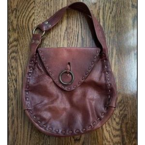 Lucky Brand vintage leather shoulder bag